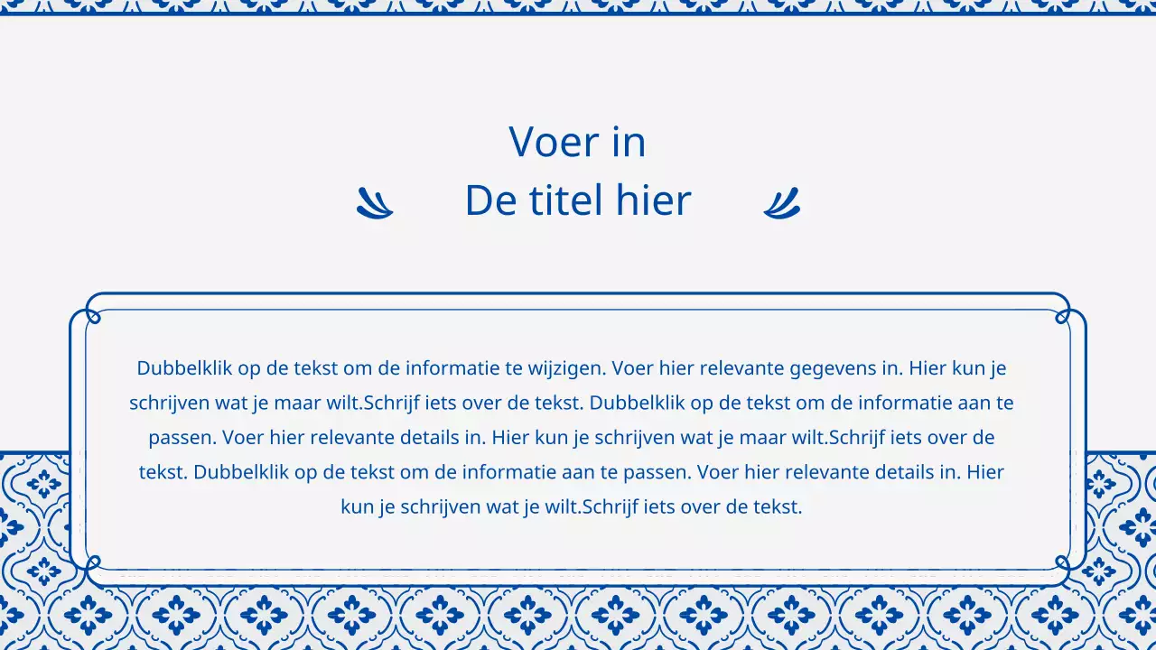 Vintage tegelpatroon in blauw