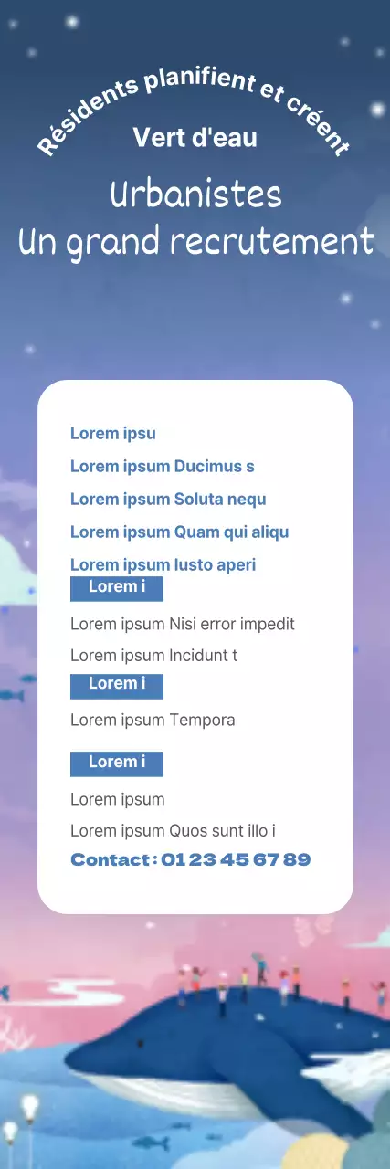 Recrutement d'urbanistes