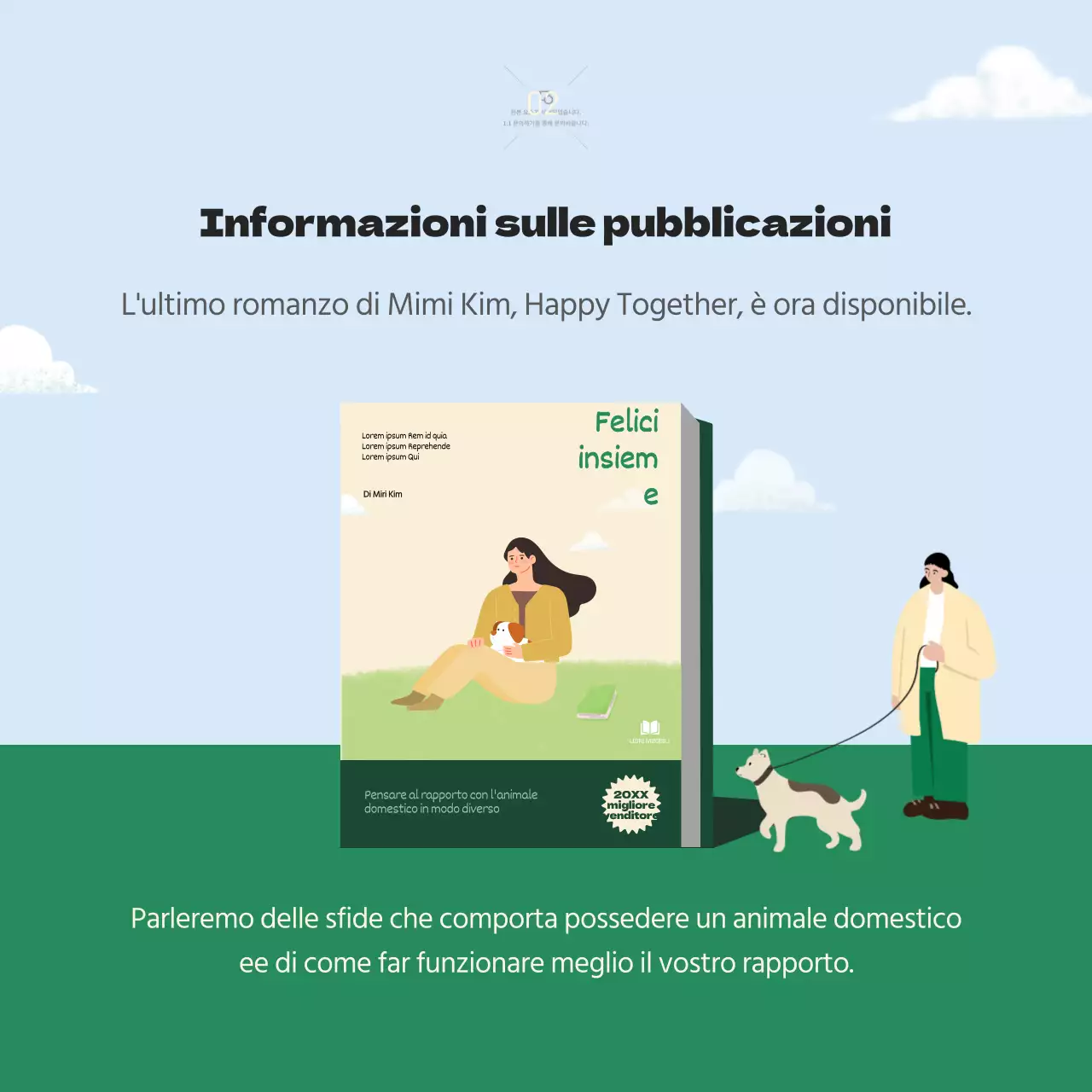 Conferenza sul libro per celebrare il lancio di un concept book illustrato in beige-verde