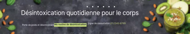 Désintoxication de l'organisme