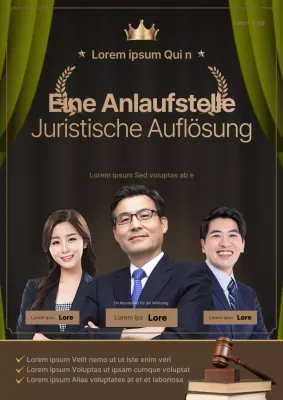 Werben Sie für Ihre Anwaltskanzlei mit einem braunen, professionellen Look