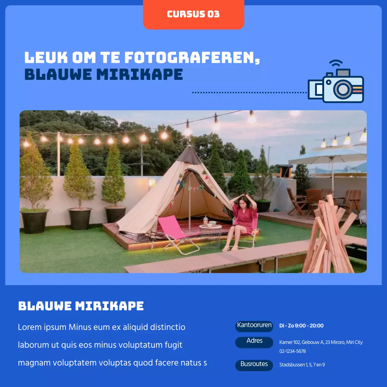 Een schattig buurtuitstapje met een blauw concept voor een reiskaart