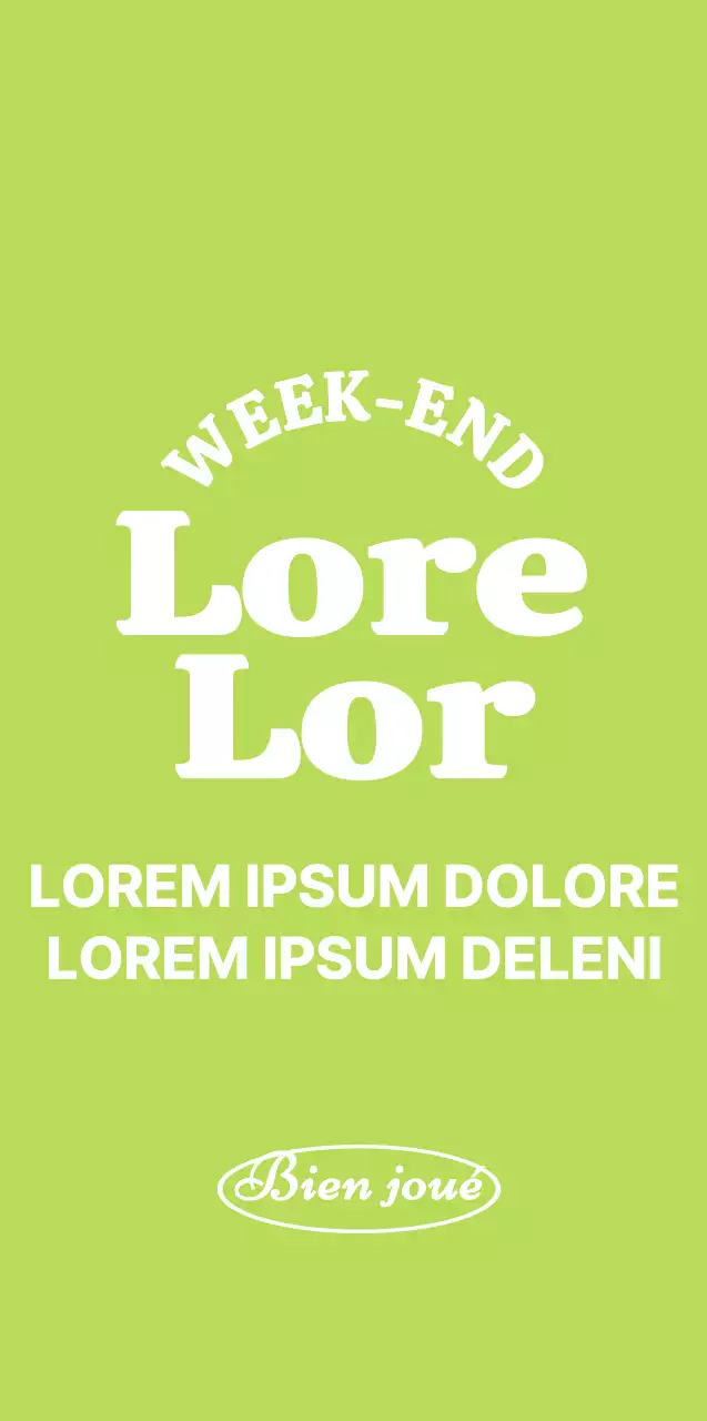 Marchandise personnalisée avec un joli texte vert et blanc