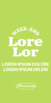 Marchandise personnalisée avec un joli texte vert et blanc