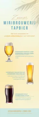Eenvoudige Craft Beer Banner