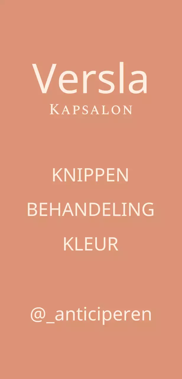 Bordje kapsalon met Engelse titel op getemperde rode achtergrond