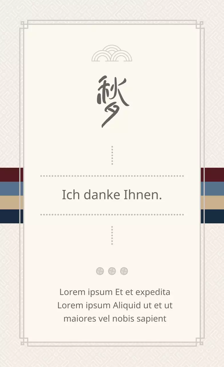 Ein hellgrauer, kuvertähnlicher Gruß zu Thanksgiving