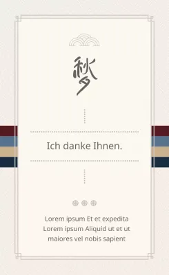 Ein hellgrauer, kuvertähnlicher Gruß zu Thanksgiving