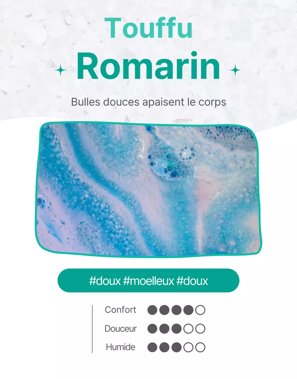 Bombe de bain simple et propre page patron à la menthe
