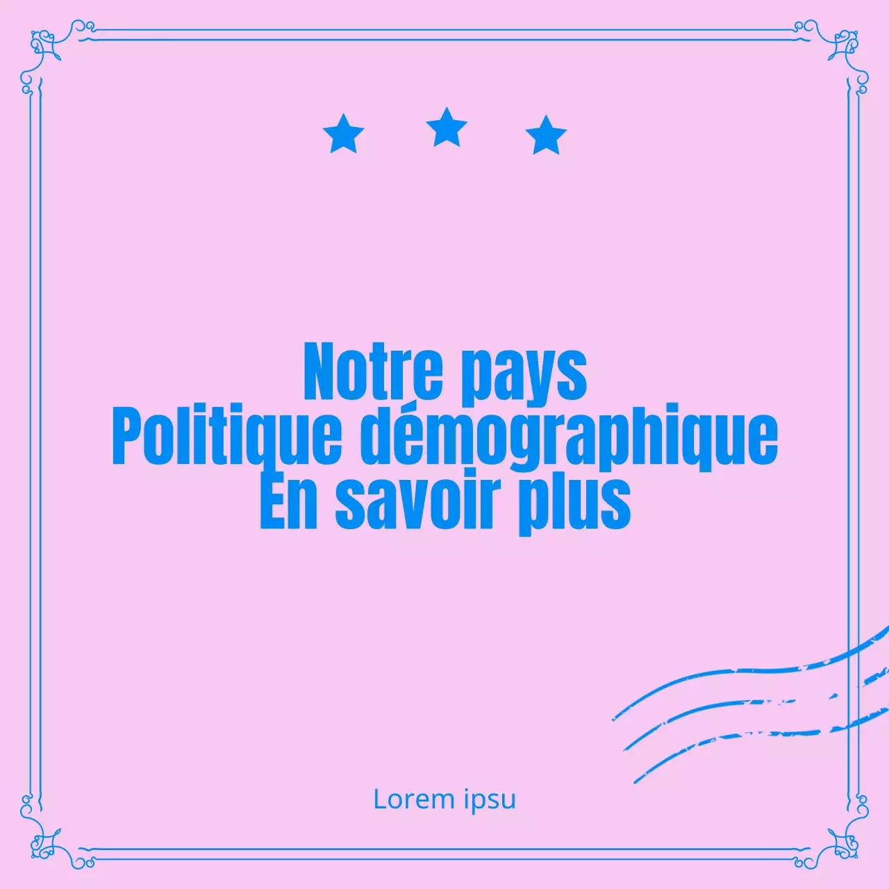 La politique démographique en rose et bleu CardNews