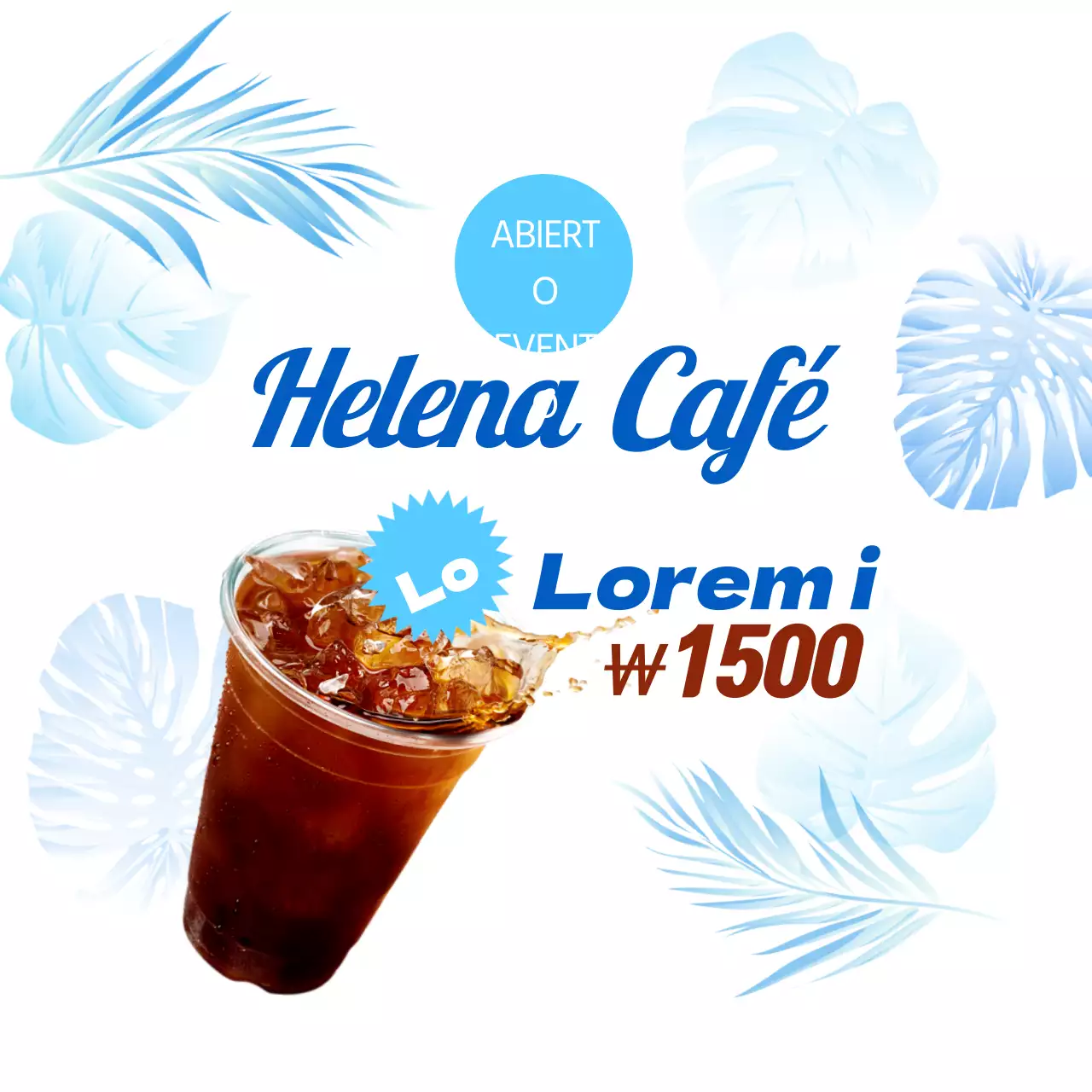 Café Bebidas de verano