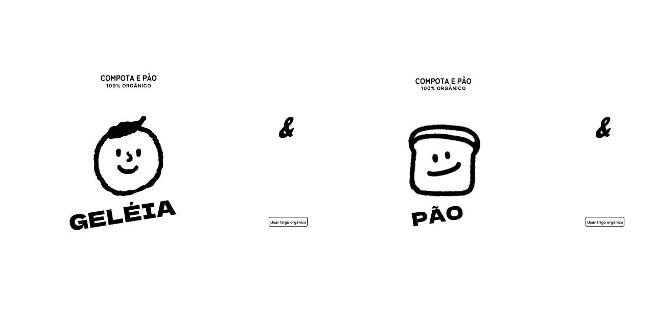 Promover e informar o logótipo de um café de sobremesas com uma ilustração de uma pessoa gira e pão