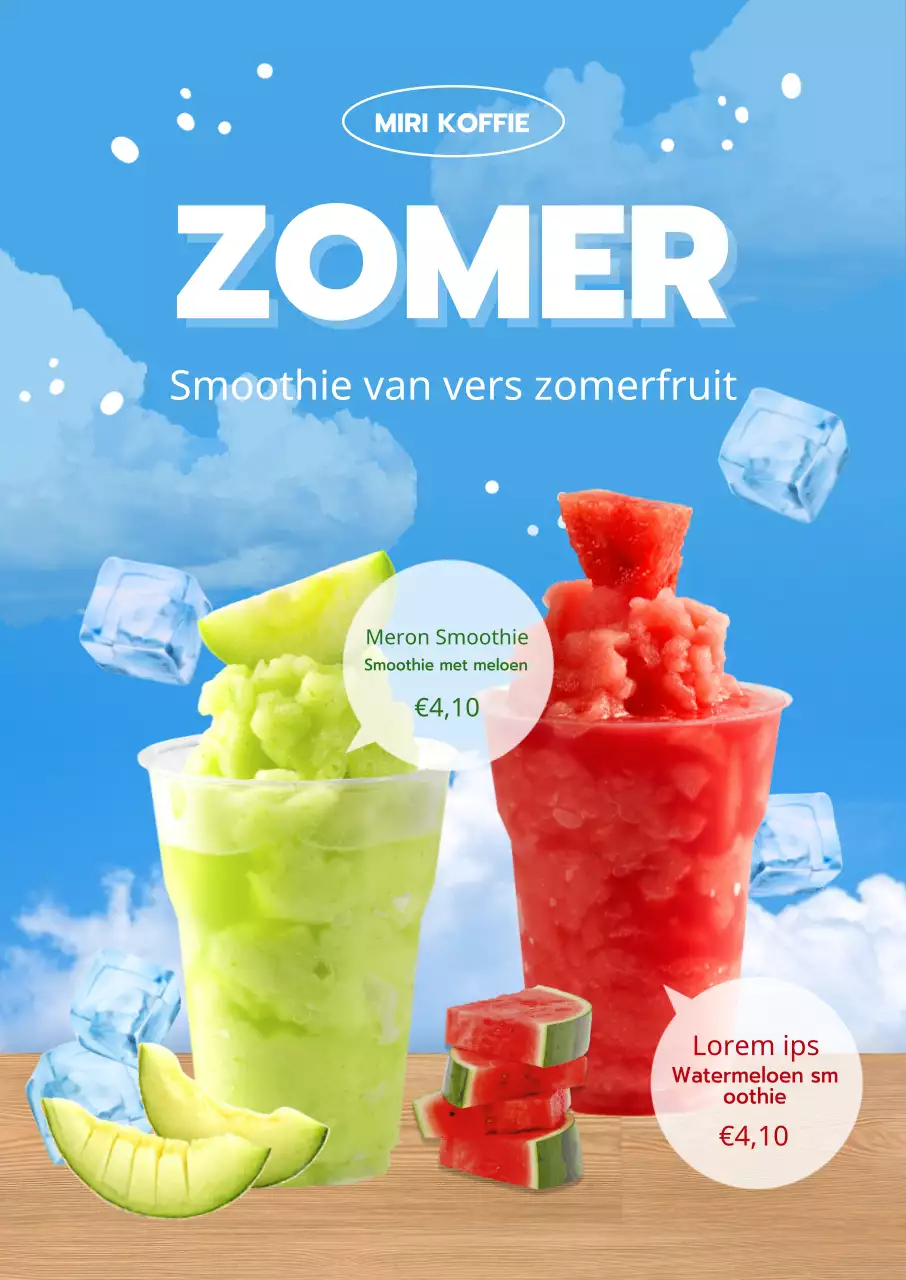 Kleurrijke en verfrissende zomerdrankjes