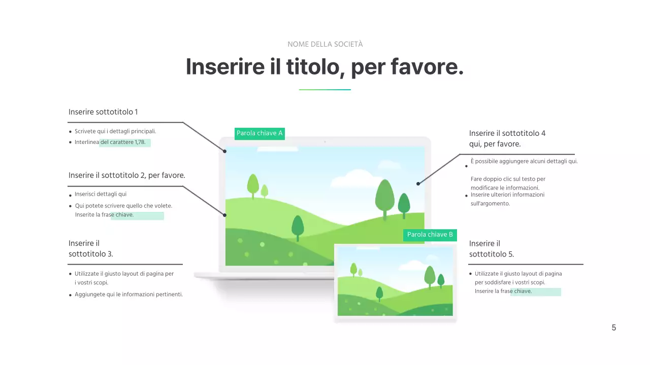 Profilo aziendale semplice