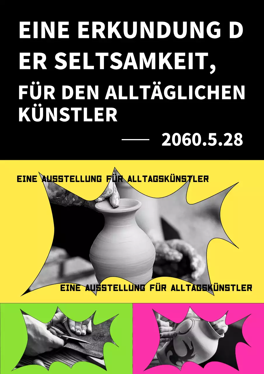 Ein Kunstausflug mit einem Hauch von Pink und Gelb