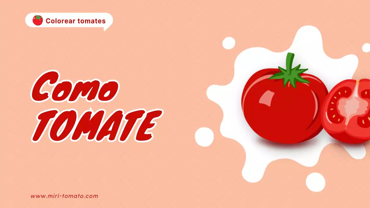 Explicación de los tomates rojos y naranjas Kitschy