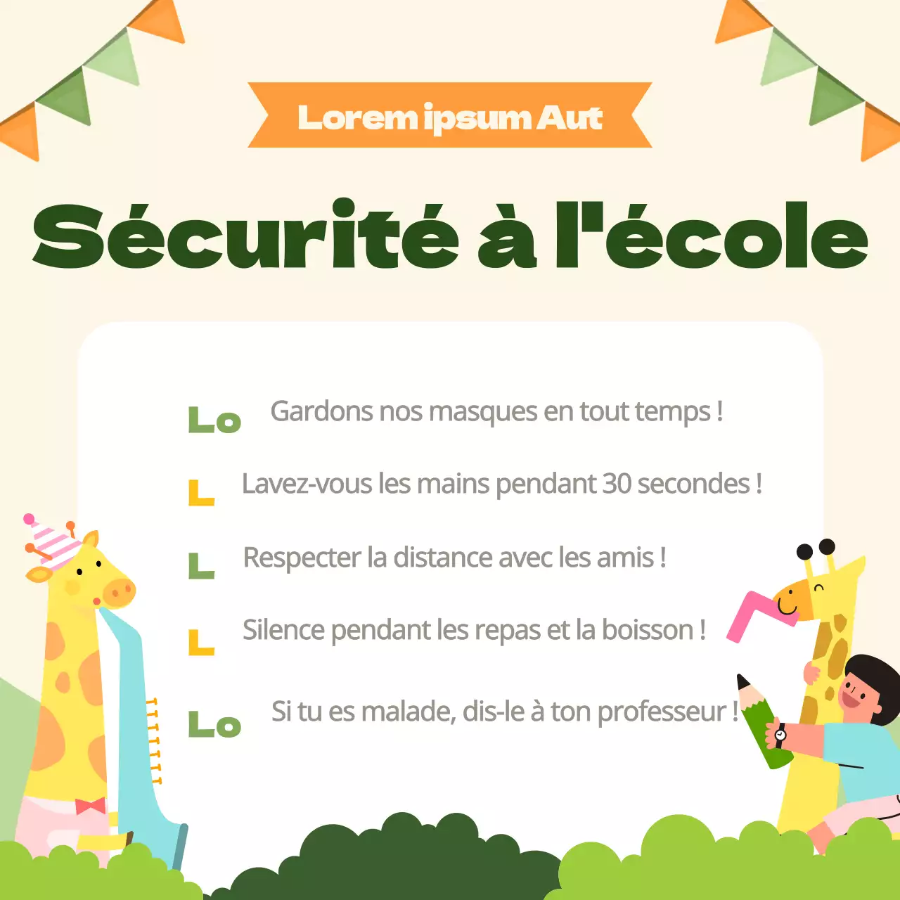 Comportement à l'école