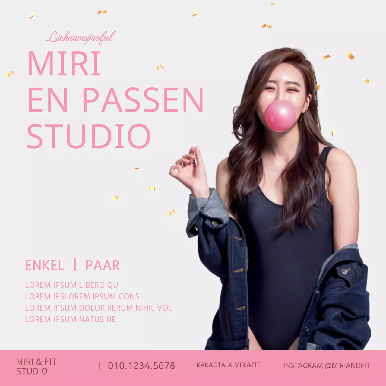 roze eenvoudig beeldemphasis bodyprofiel studio