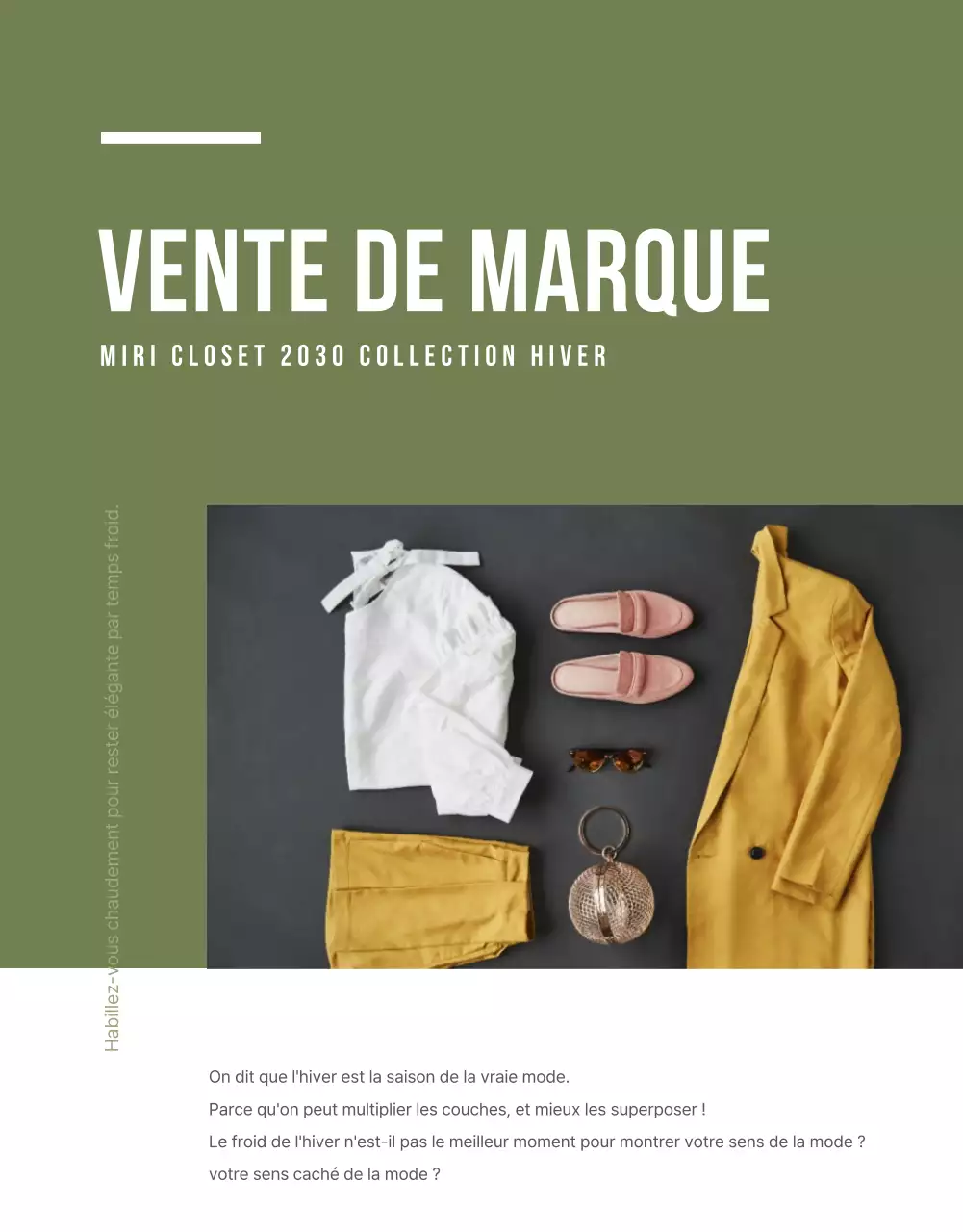 Page détaillée de la mode