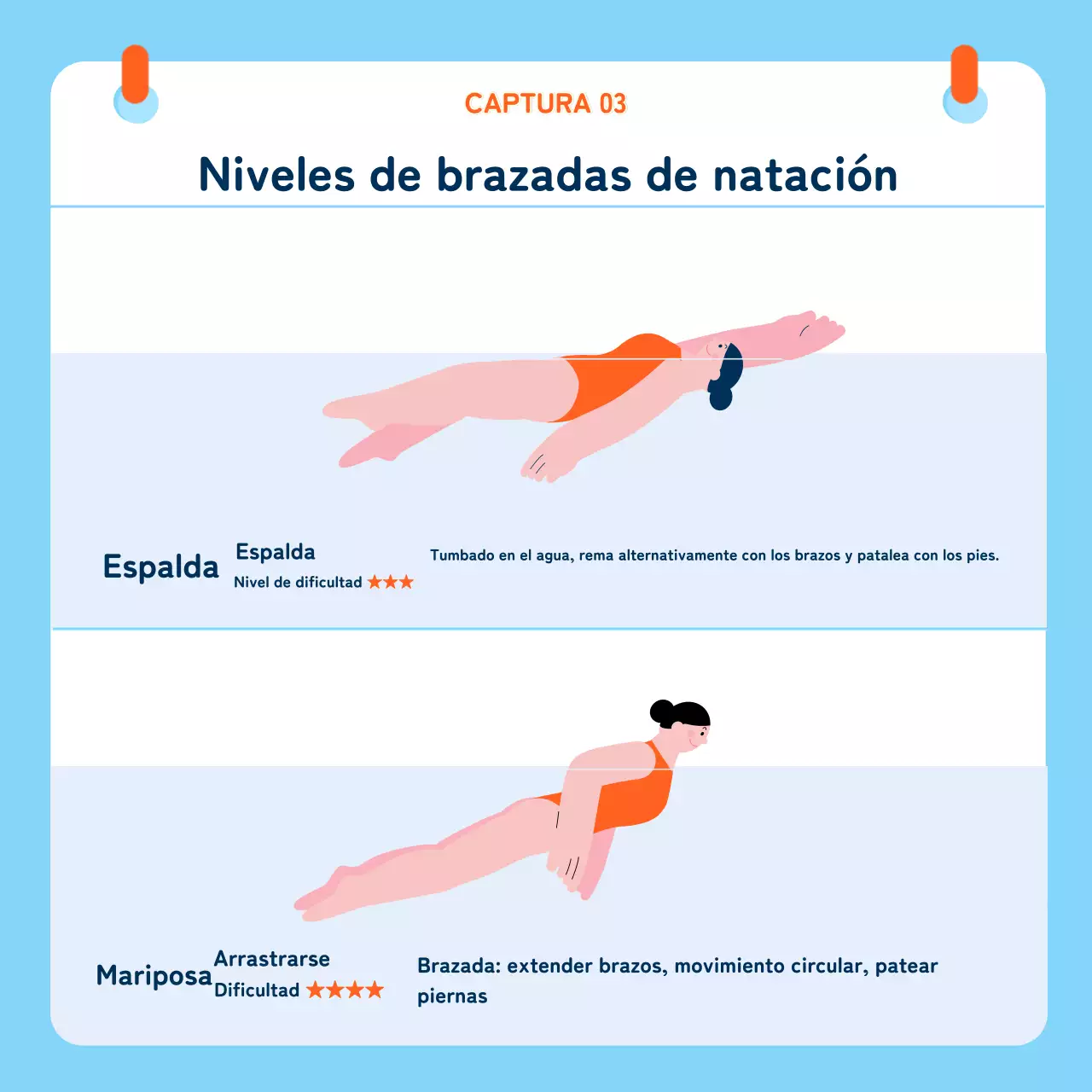 azul bonito natación ilustración clase de natación clases de natación nociones básicas de natación noticias de la natación