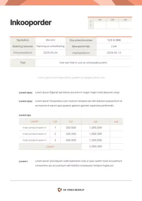 Een oranje en beige intentieverklaring met een normaal concept