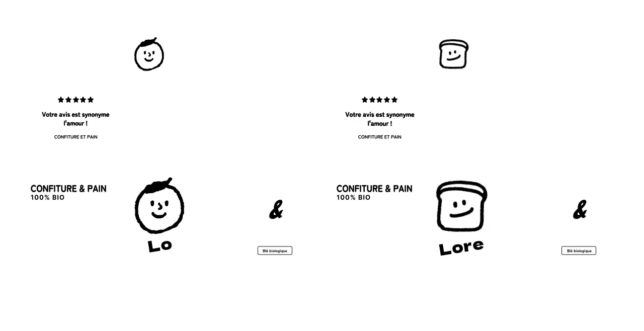 Illustration simple et mignonne pour les critiques et les promotions de cafés