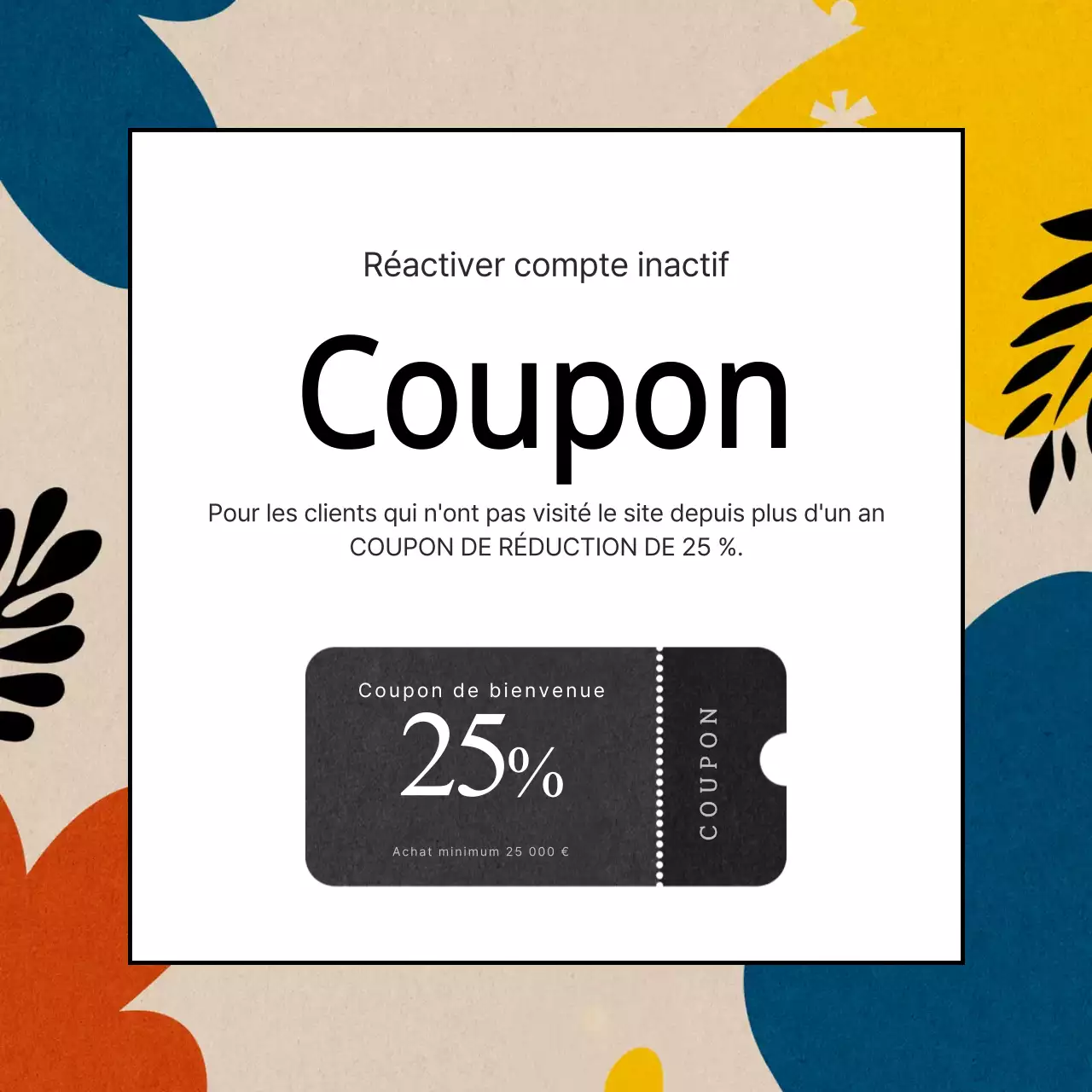 Coupons de comptes dormants
