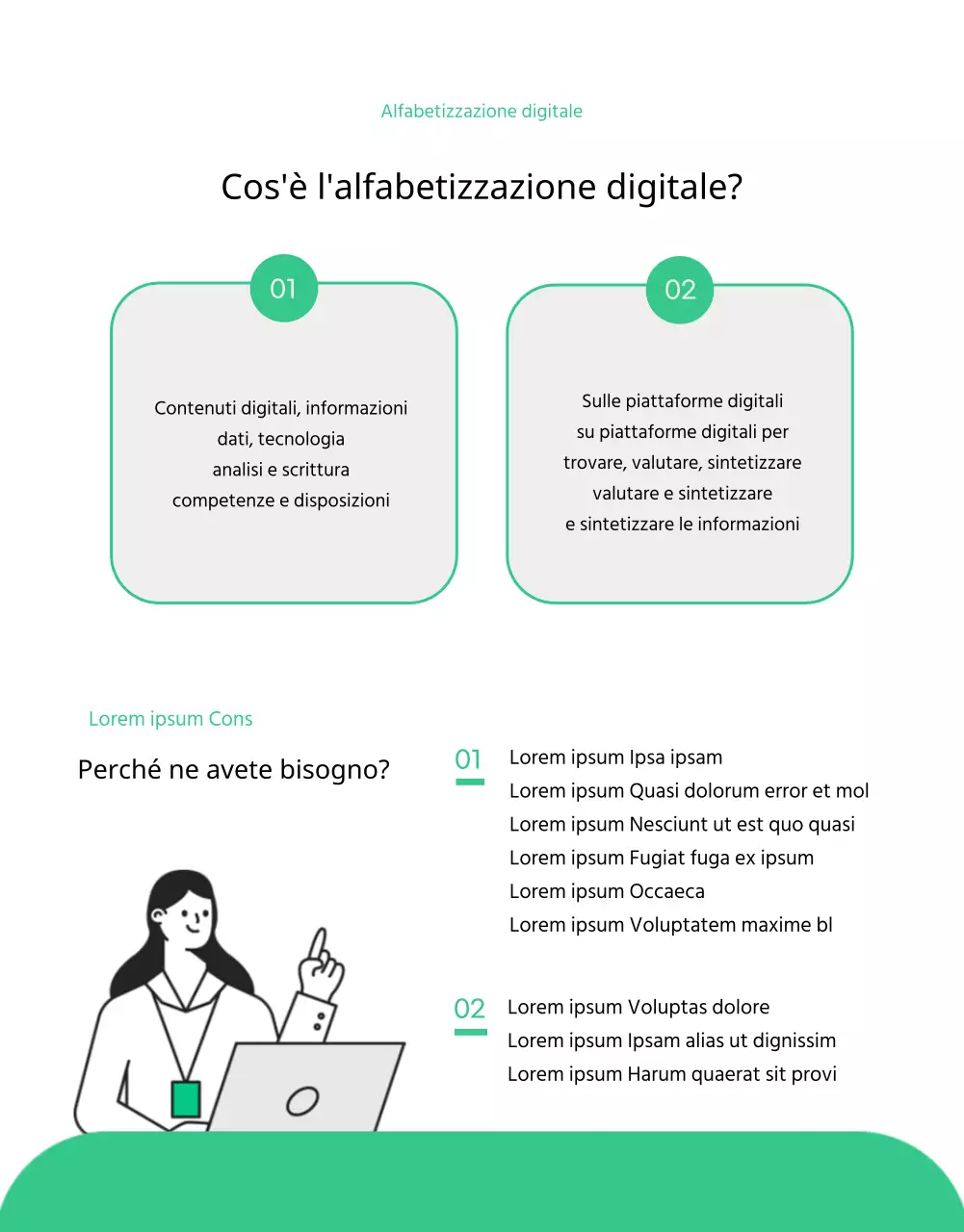 Pagina di dettaglio del programma di alfabetizzazione digitale illustrato Green clean