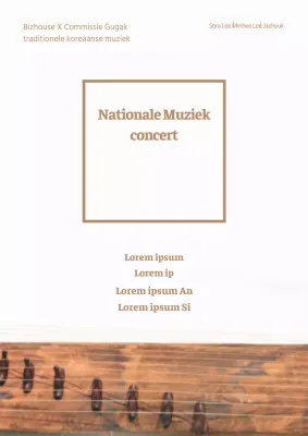 Promoot een eenvoudig klassiek concert met een zwarte pianofoto