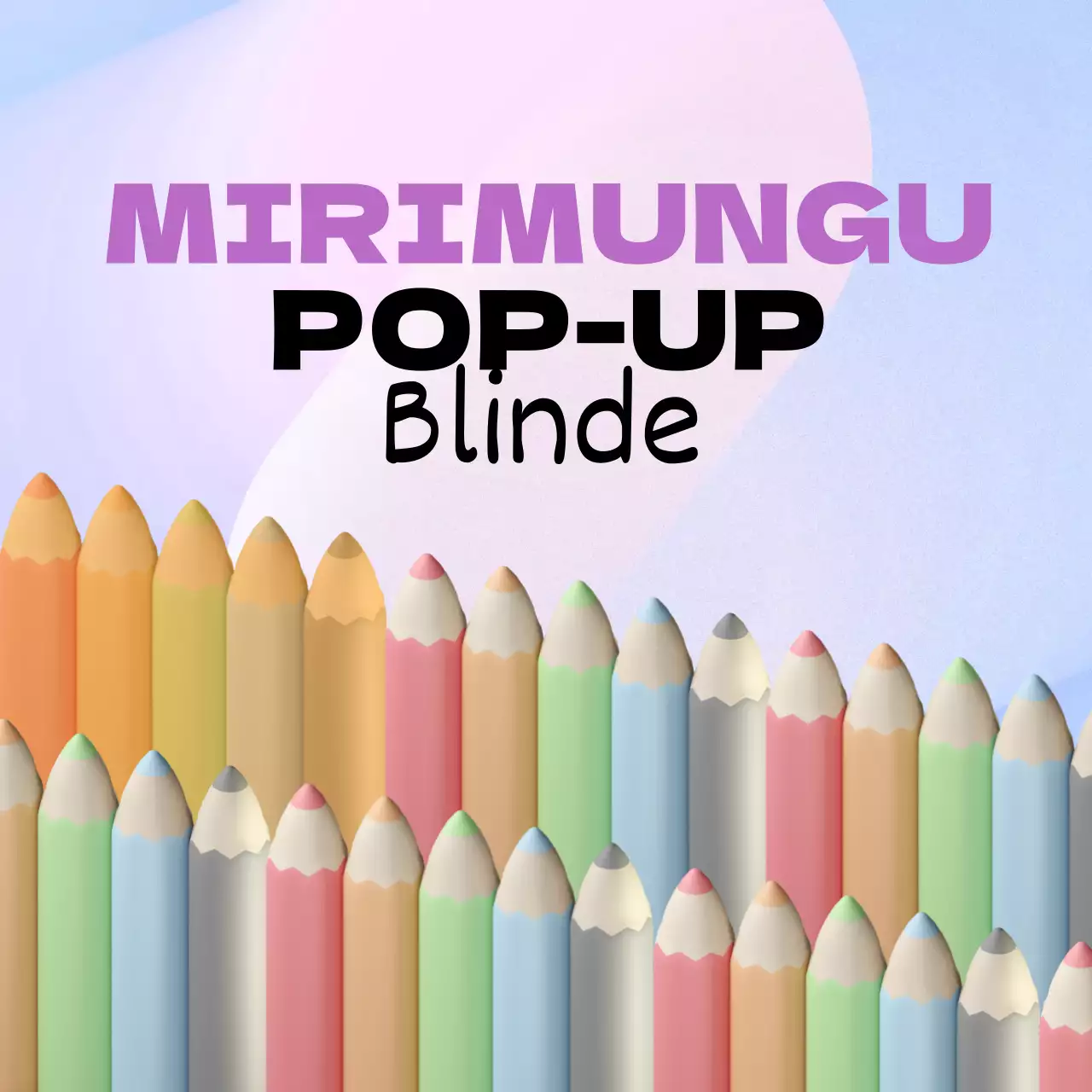 Promoot een paarse 3D pop-up winkel