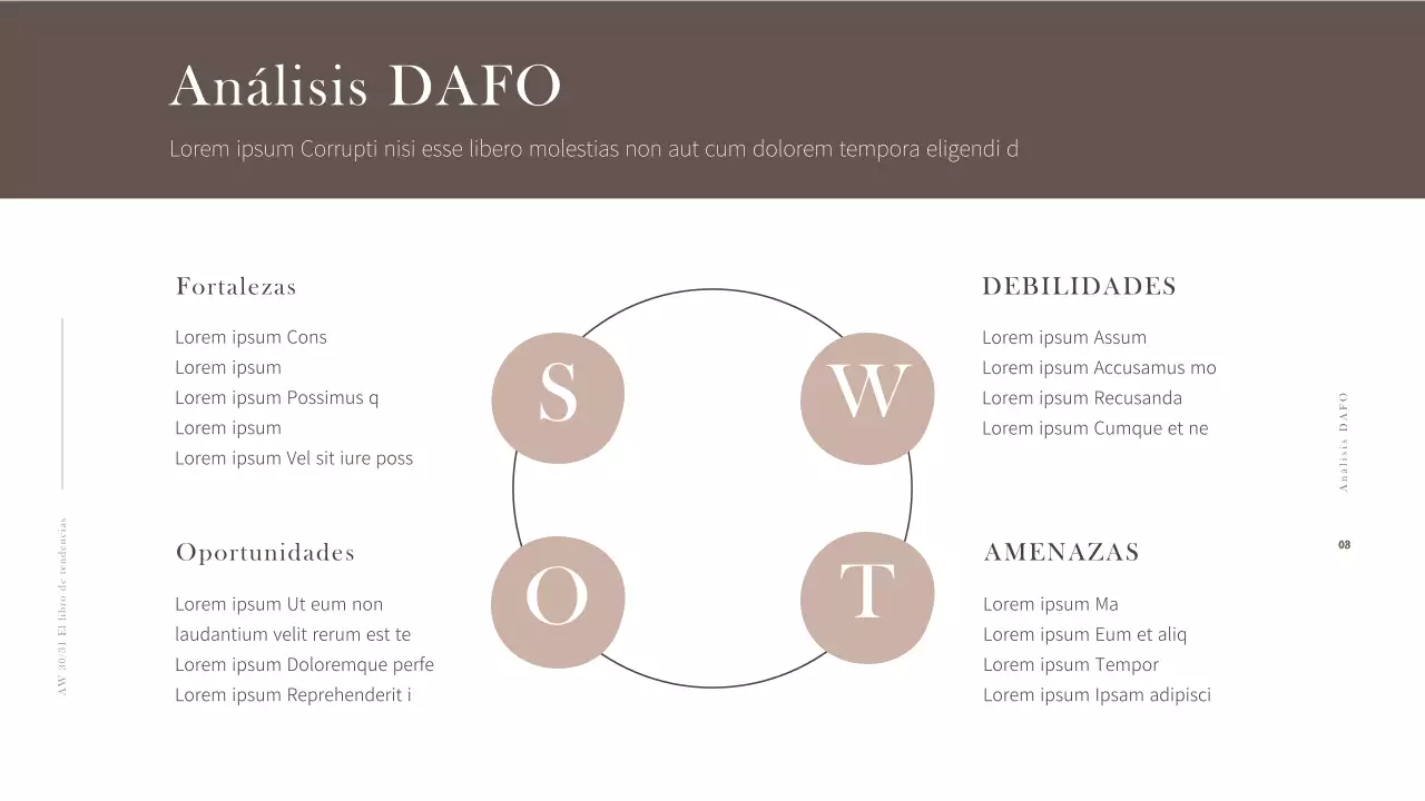 Plan de negocio de ropa sencilla con tonos suaves