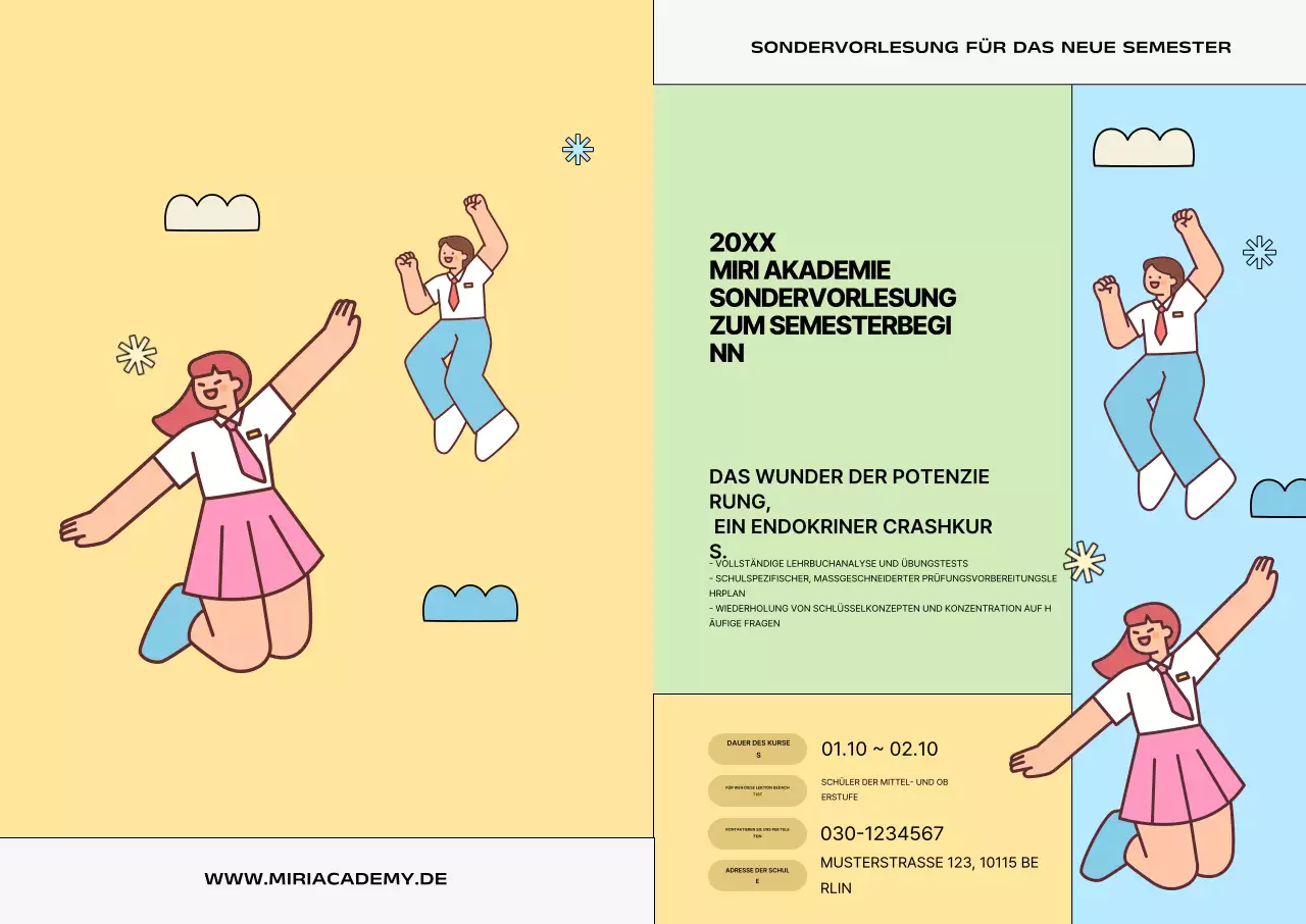 Niedliche Bildungswerbung von Mint