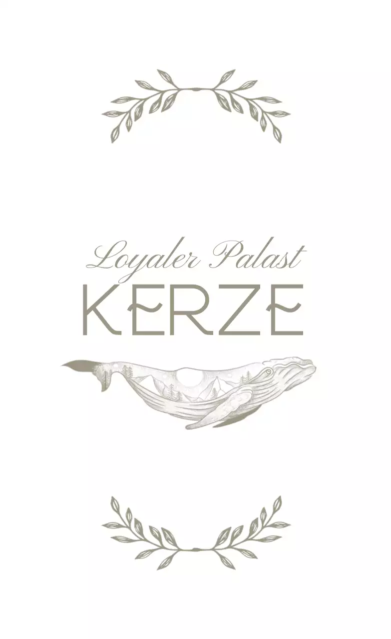 Eine Kerze mit einer stilvollen Textillustration in Taupe