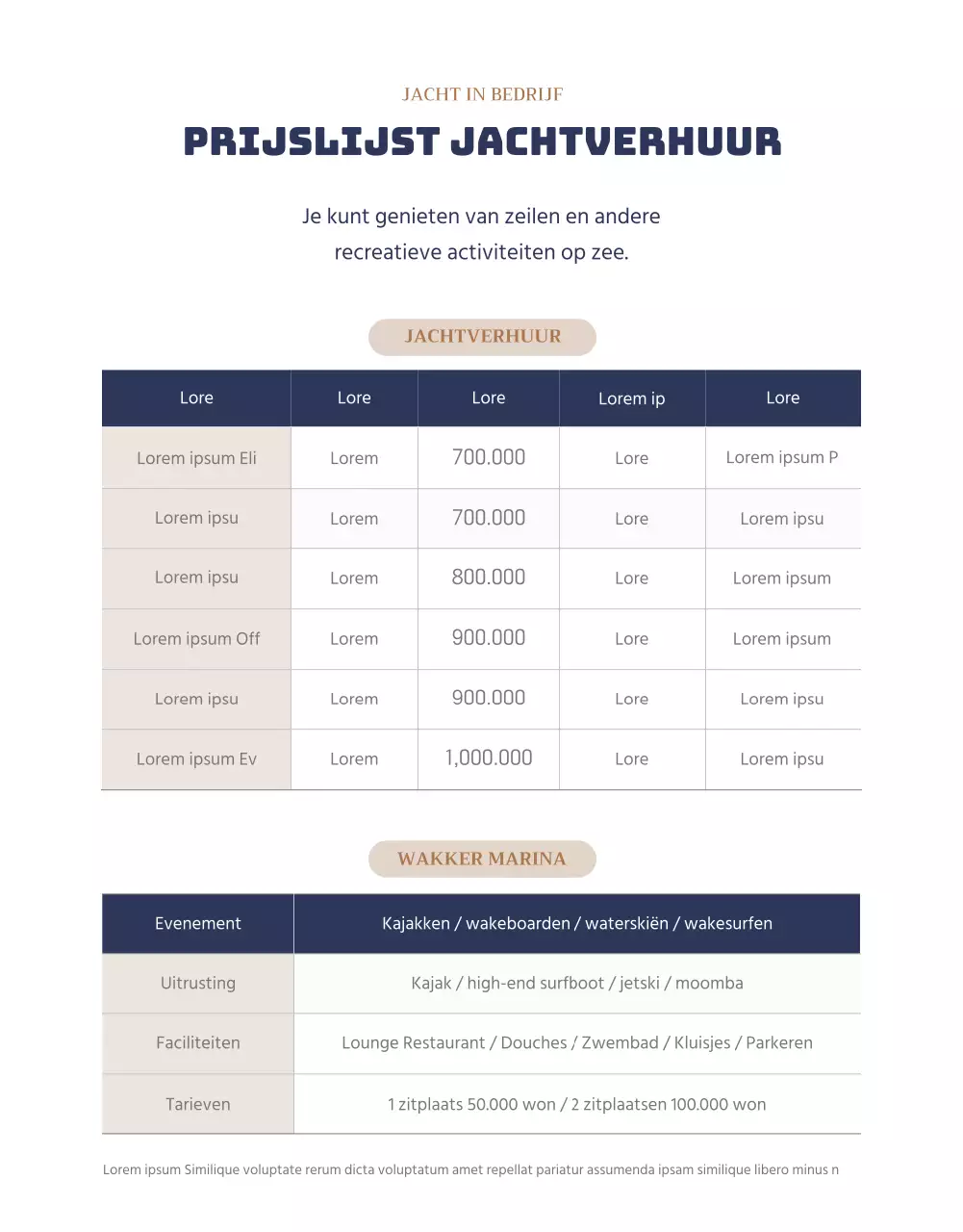 Een privé jachtclub in de gouden marine