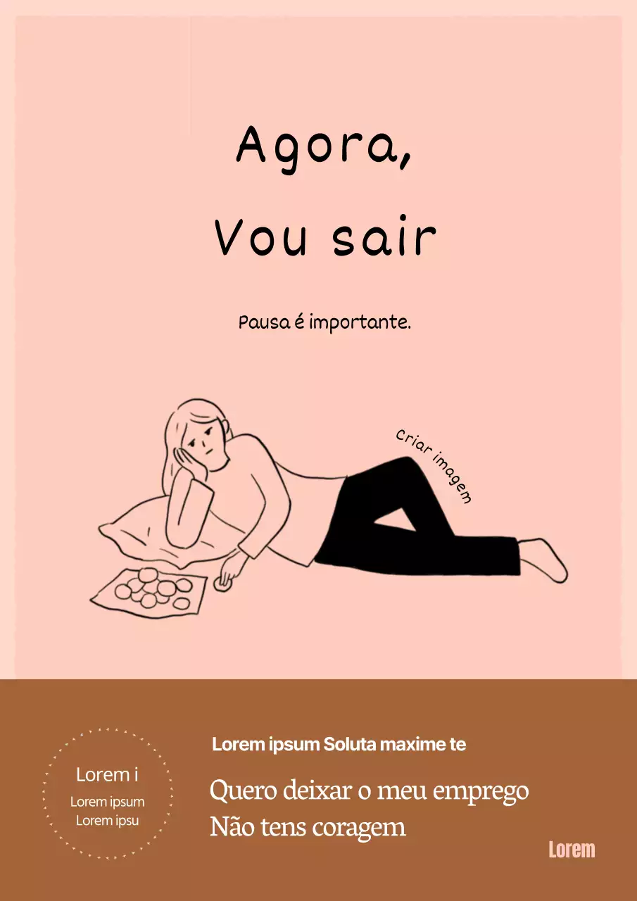 Ensaio ilustrado sobre a mulher queimada com tema cor-de-rosa