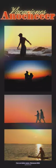 Emotivo marco de fotos de red con concepto de puesta de sol en negro y amarillo