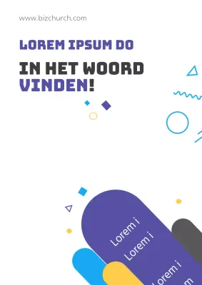 Flyer voor eenvoudig seminar over jeugdwerkgelegenheid