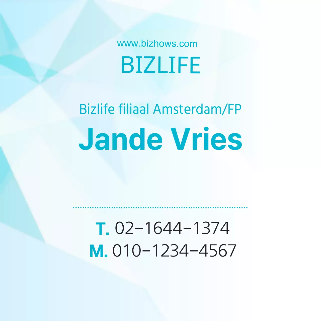 BIZLIFE Blauw