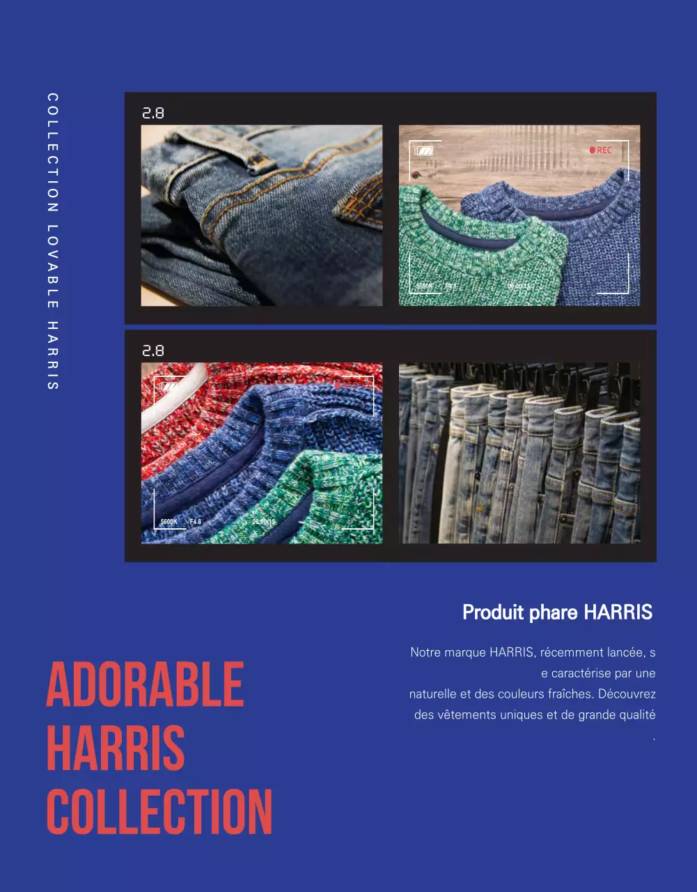 Page détaillée de la mode