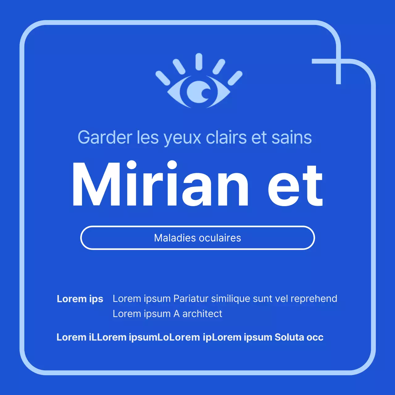 Conjonctivite nette en bleu clair et blanc CardNews