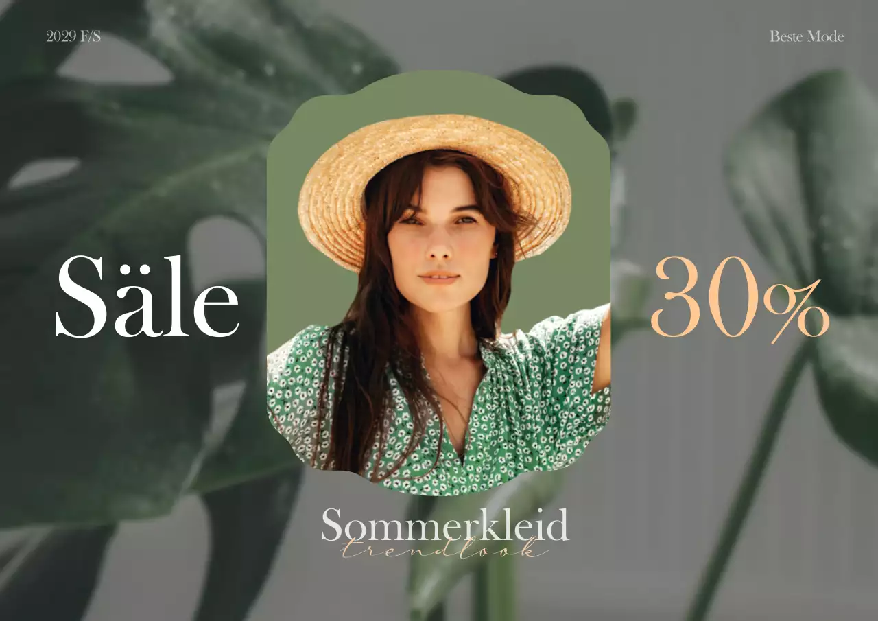 Sparen Sie bei einfachen, sentimentalen Sommerlooks in geometrischen Rahmen