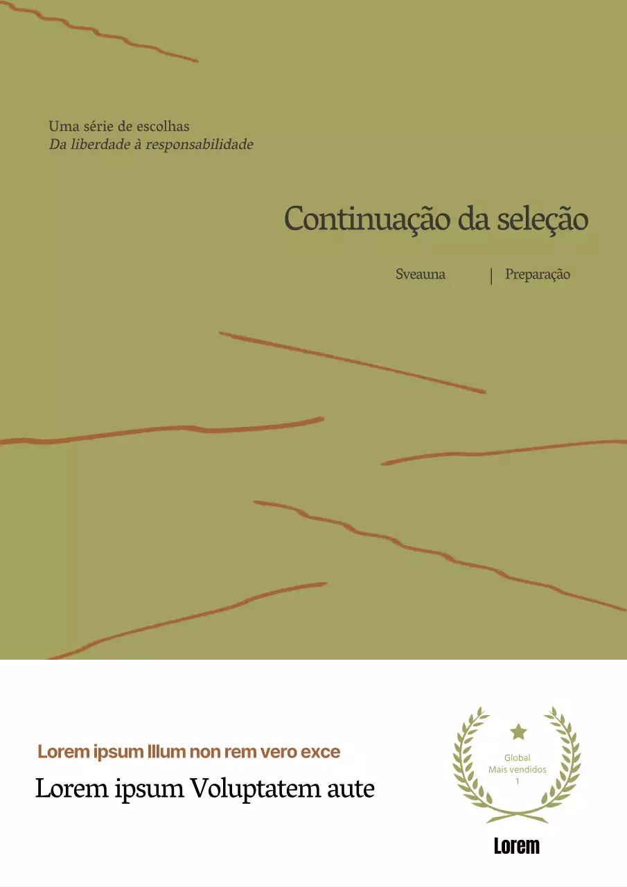 Ensaio com comprimento sobre fundo verde-cáqui-limão