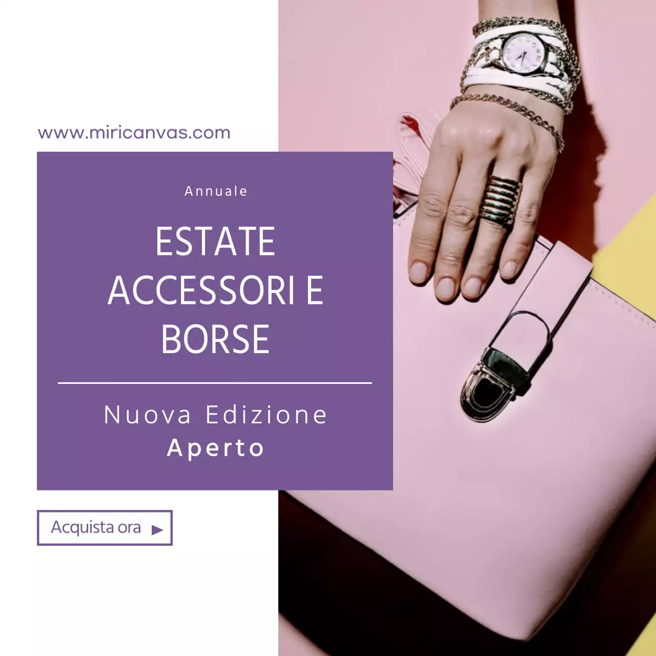 Borsa accessori estiva rosa Nuova edizione ora disponibile