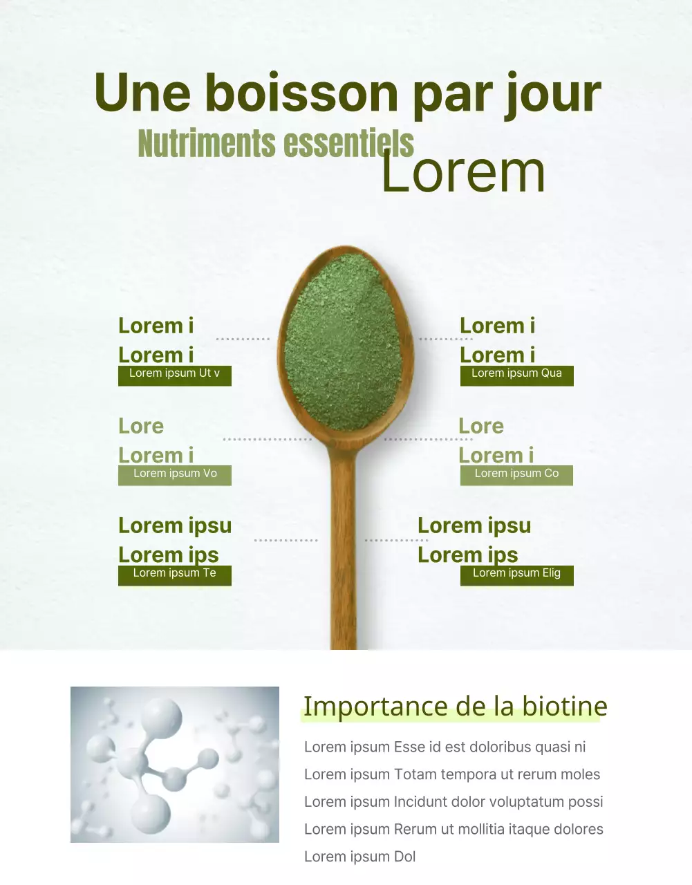 Shake protéiné au blé vert