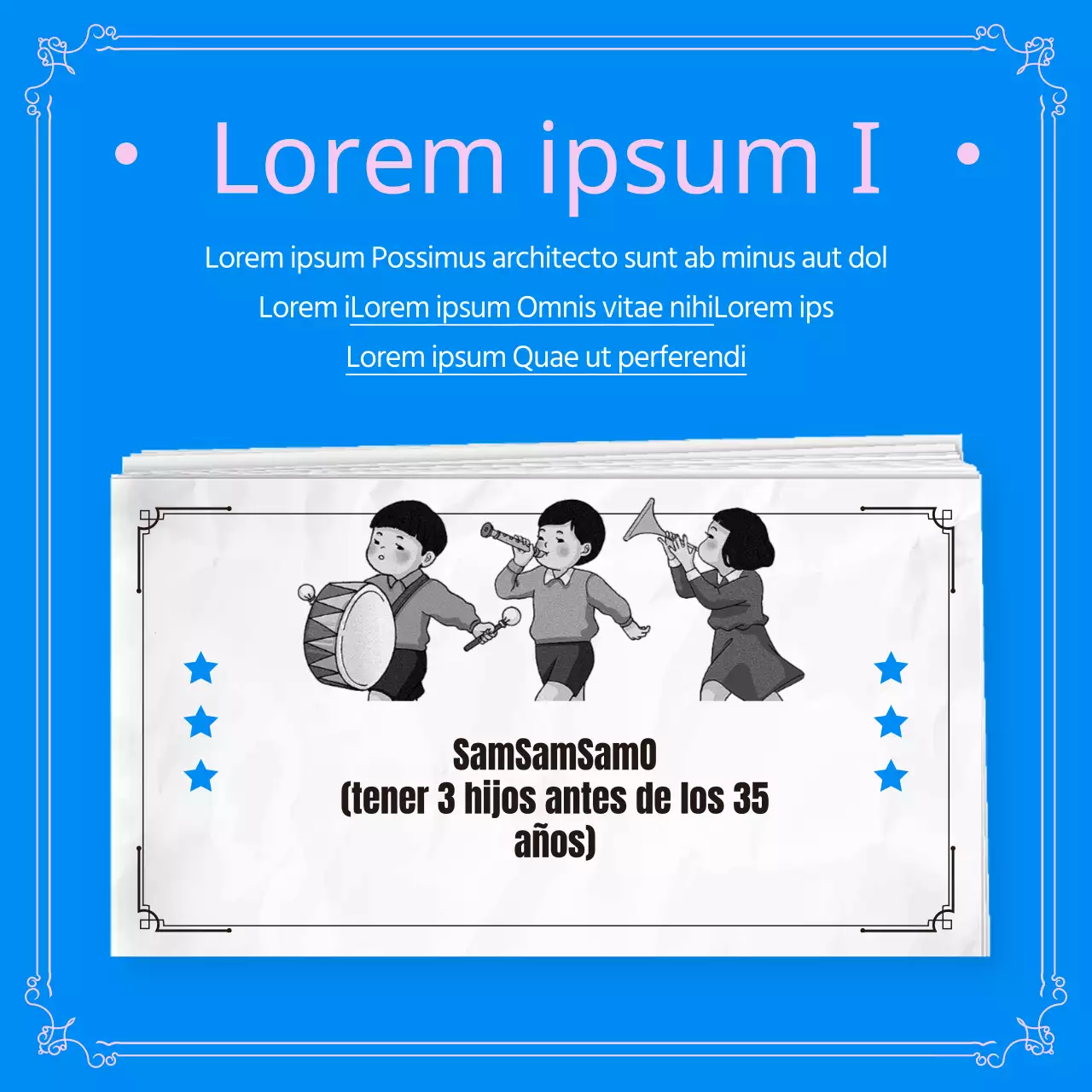 Política demográfica en rosa y azulTarjetasNoticias