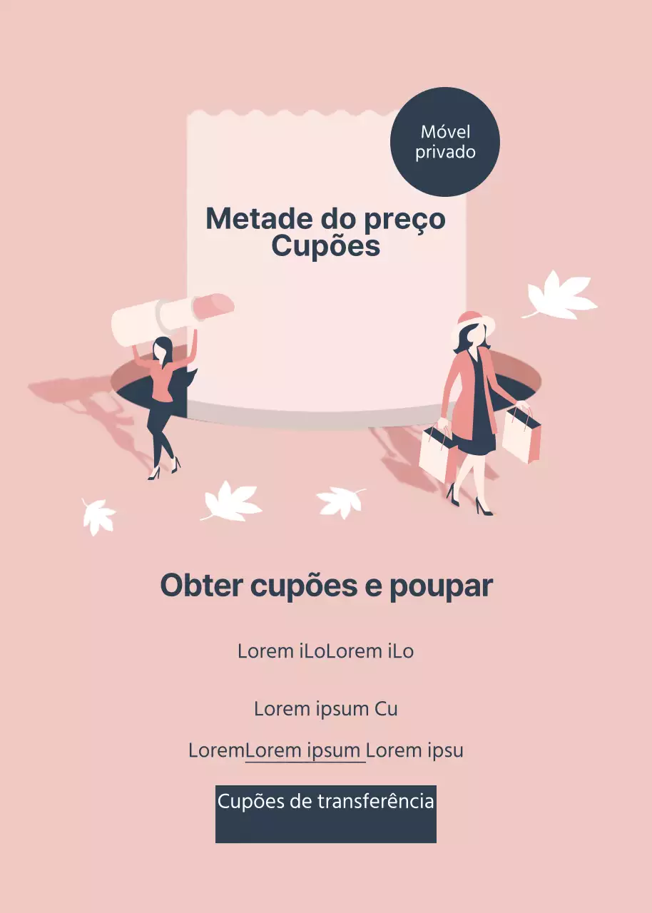 Cupões de metade do preço