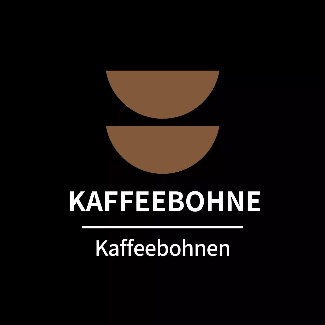 Schwarzer einfacher Bohnenaufkleber für Beilagenetiketten