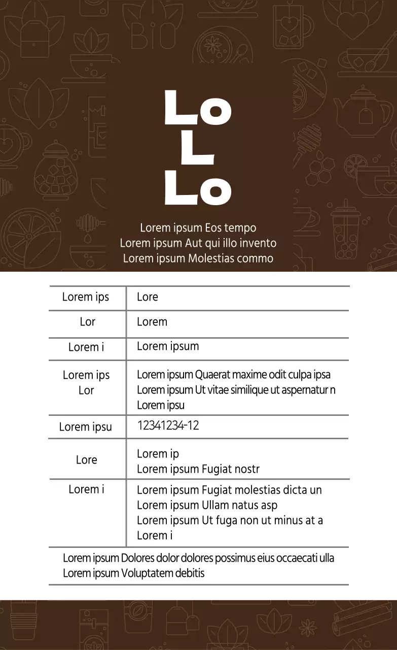 Brauner SchriftzugSauberer flüssiger Tee Schwarzer Tee