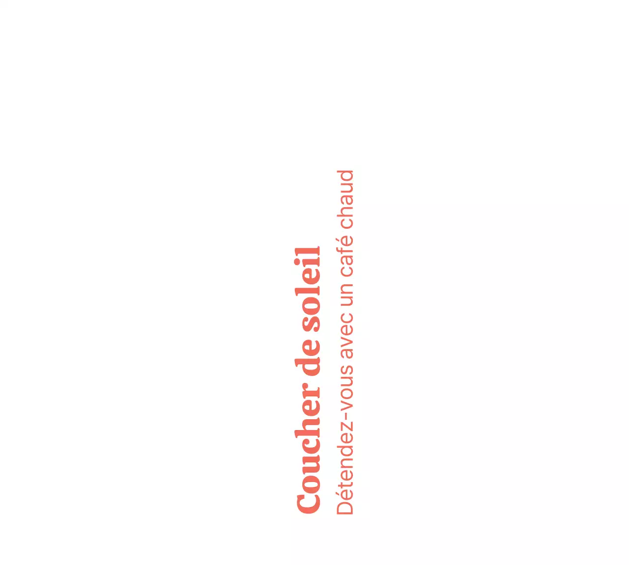 Marchandise avec un texte simple en anglais en rouge et une illustration simple de soleil.