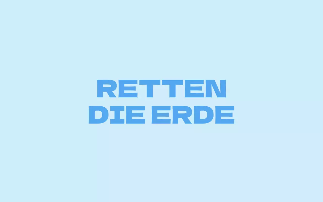 Ein sauberes Konzept für eine Umweltorganisation mit einer Eisbärenillustration in Hellblau und Blau.